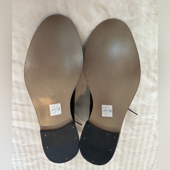 BRAND NEW Studio Ink Carthage Black Leather Wingtip Oxfords...
